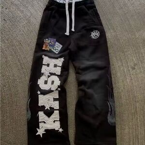 Ash Kids Black Joggers with Patches